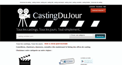 Desktop Screenshot of castingdujour.com