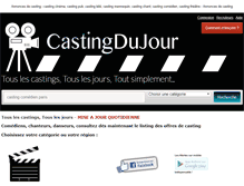 Tablet Screenshot of castingdujour.com